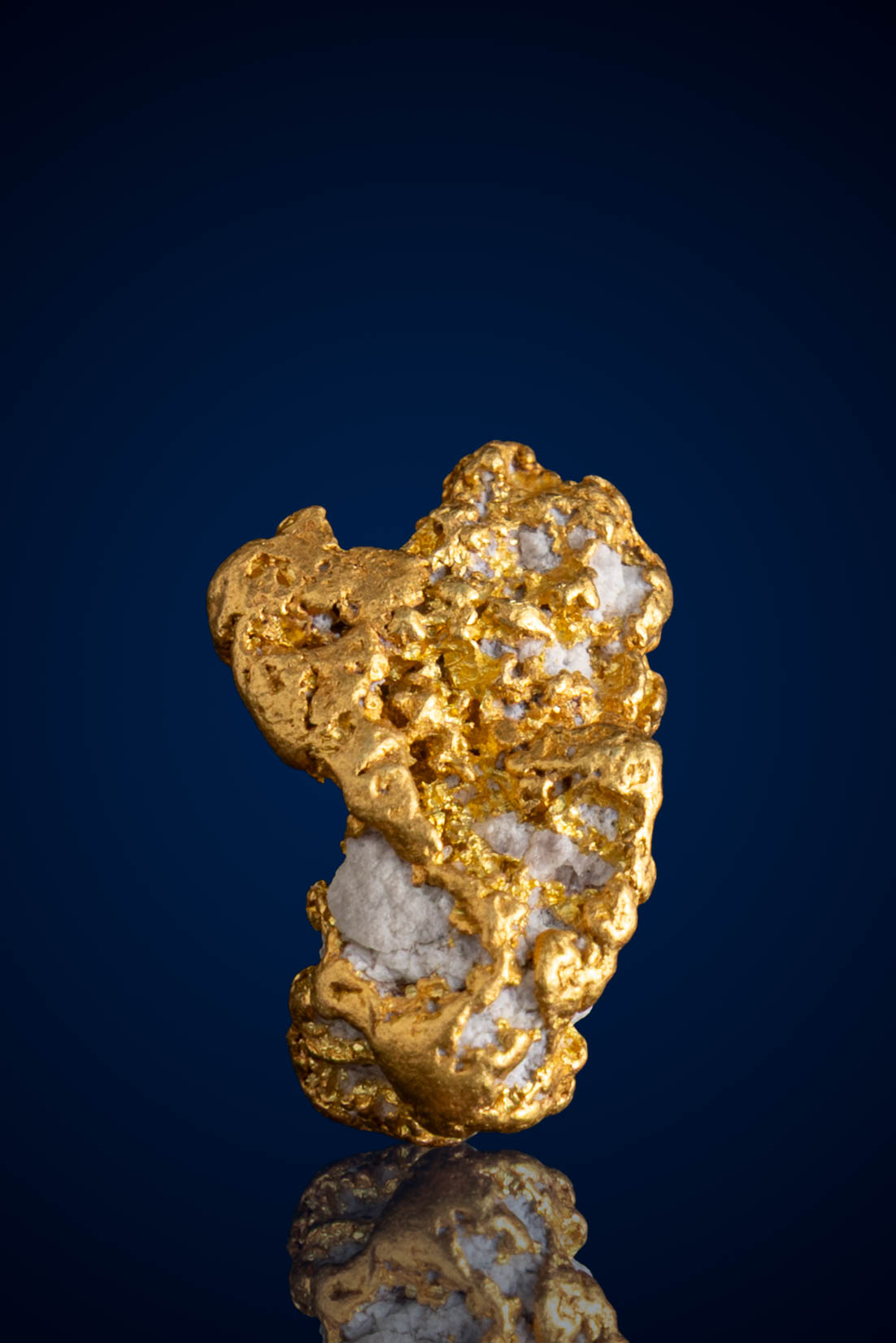 (image for) Buttery, Majestic Natural Gold Nugget with Quartz - Alaska - 2.0 grams